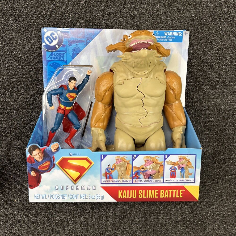 DC Superman vs Kaiju Slime Battle Action Figure Playset - 15cm Figure - Sealed